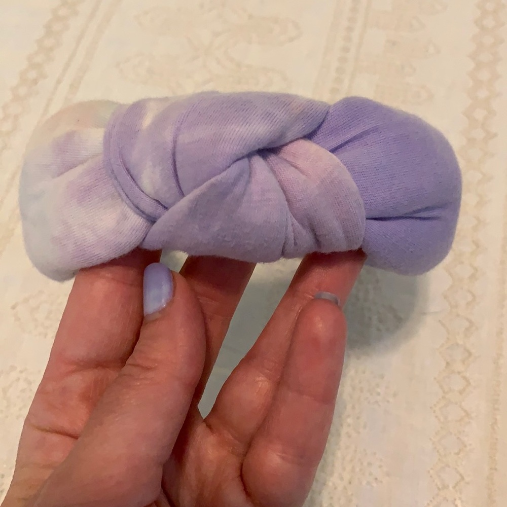 Lele Sadoughi pastel tie dye headband